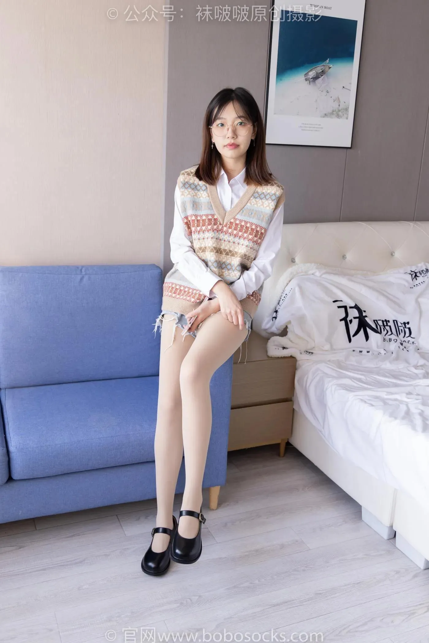 [BoBoSocks袜啵啵]NO.169 小甜豆-黑皮鞋、厚黑丝、厚肉丝 [145P]插图4